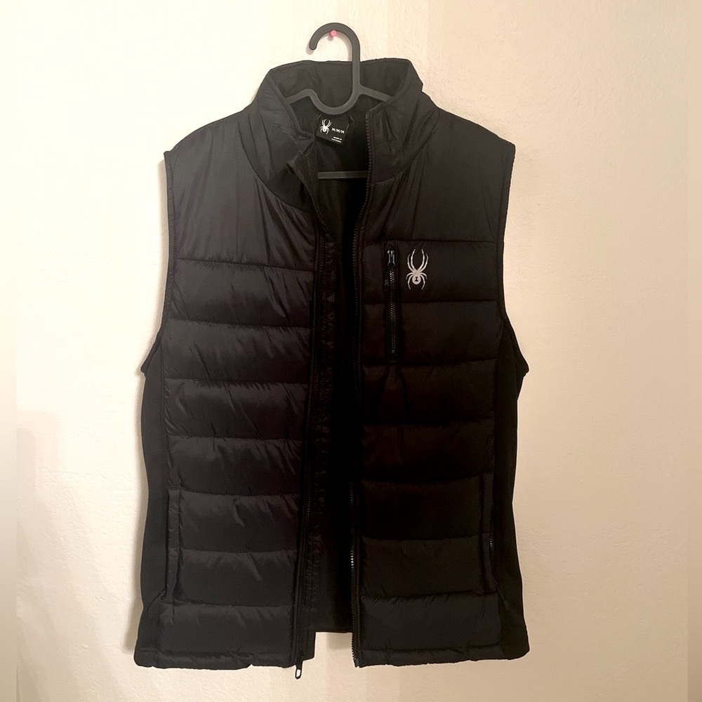 Men’s Spyder Black Quilted Vest